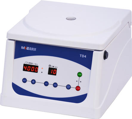 T4-S เซ็นทริฟิวเจอร์ความเร็วต่ําพกพา 4000 รอบ / นาที 8x15ml ความจุ การทํางานสุดเงียบ
